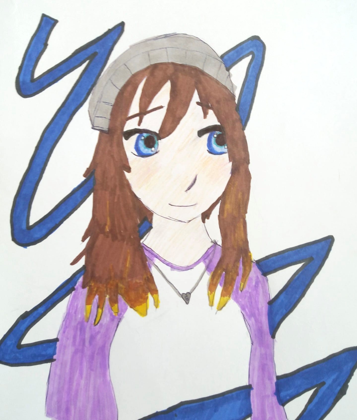 Anime Style Self Portrait