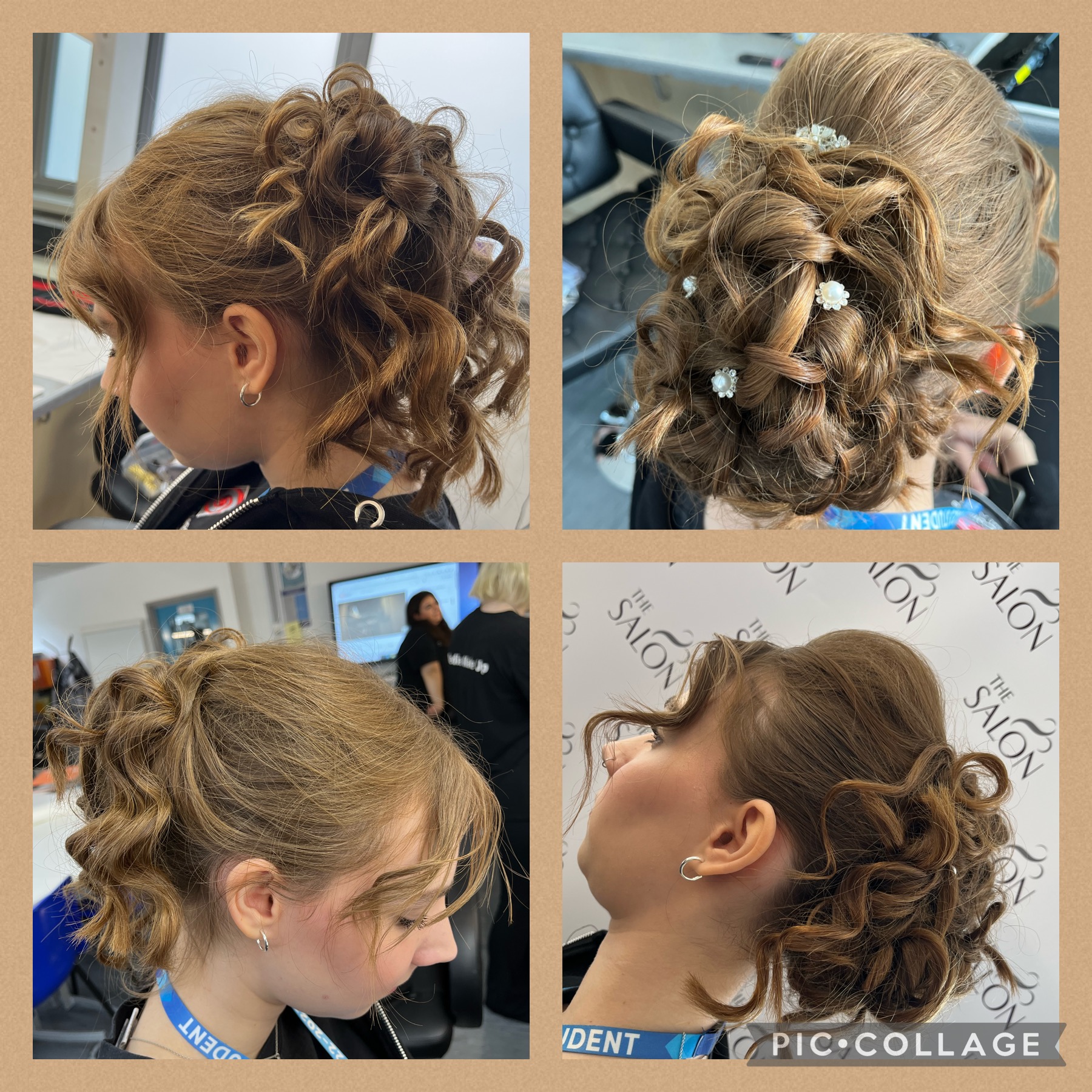 Wedding up-do created during Level 3 Media Makeup.
