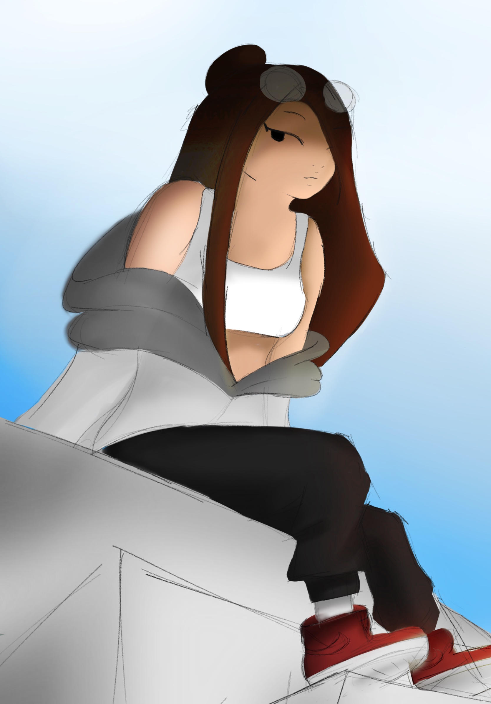 Decided to try drawing my character from a different angles