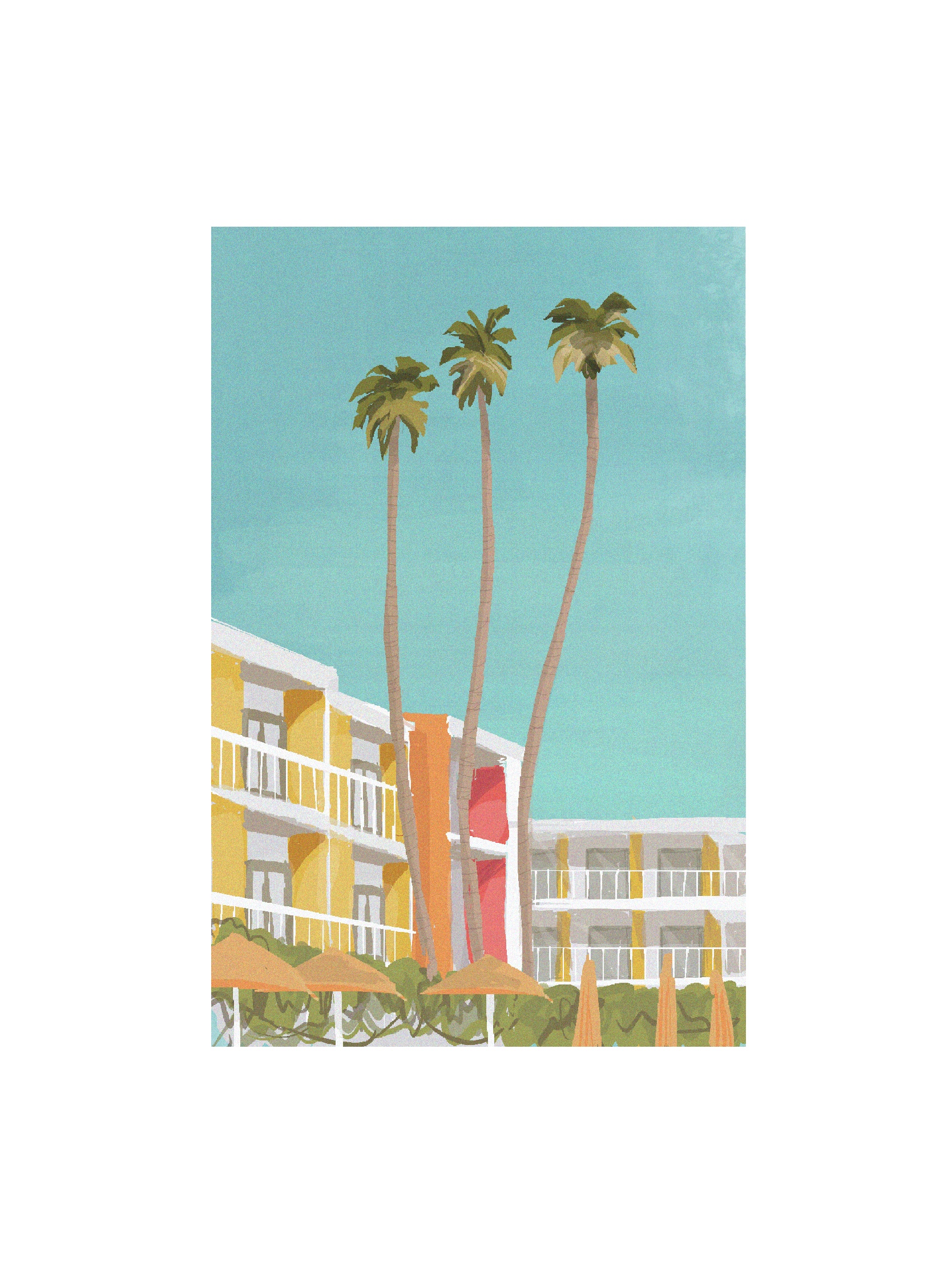 Landscape/Scenery Practice. Study of photo from “Modern Paradise” by Minjin Kang and Mijoo Kim.