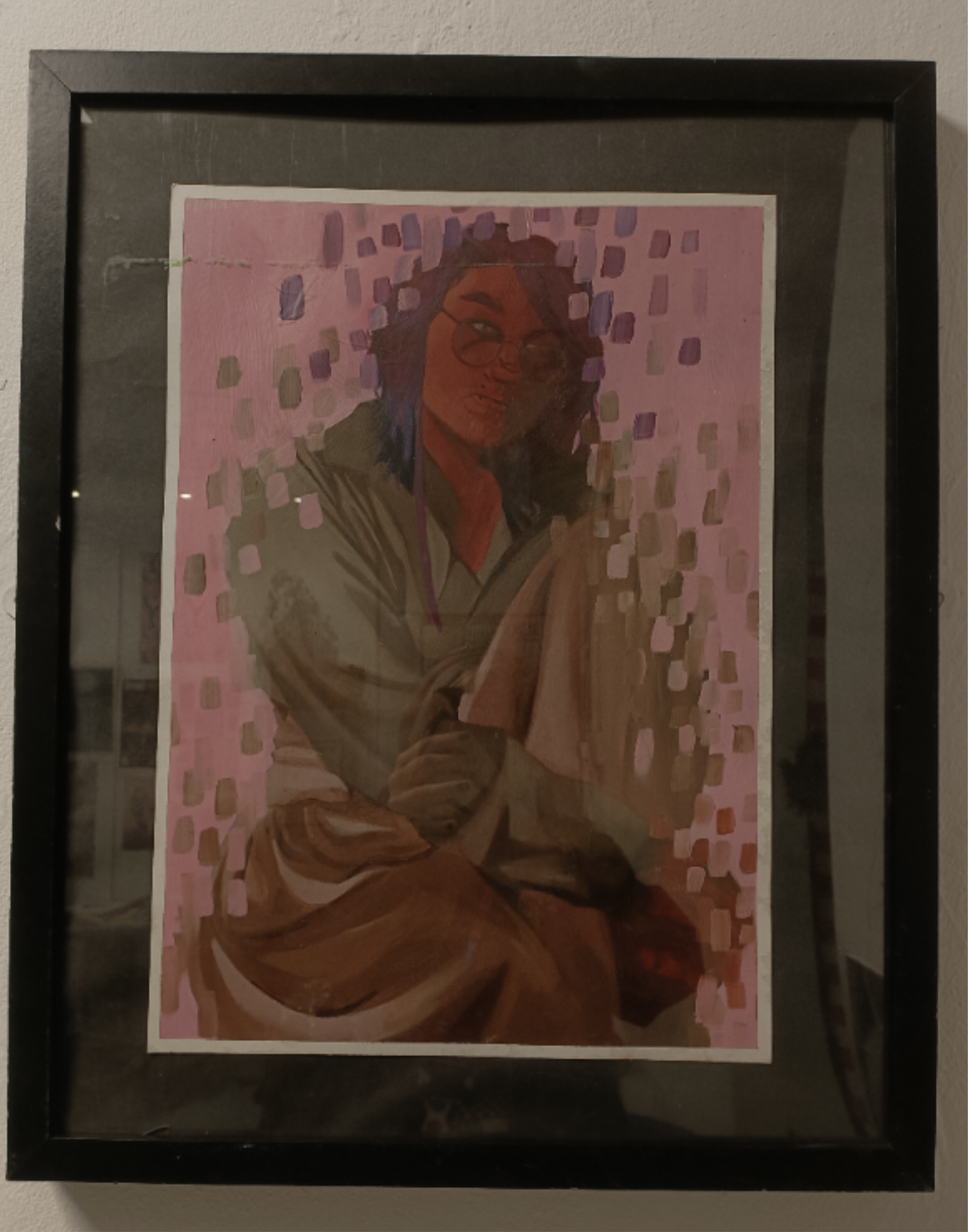 This oil painting is the third of a series of 3 paintings I did for my college project titled Altered. The idea behind these pieces was to visually present the feeling of dissociation caused by personality disorders.