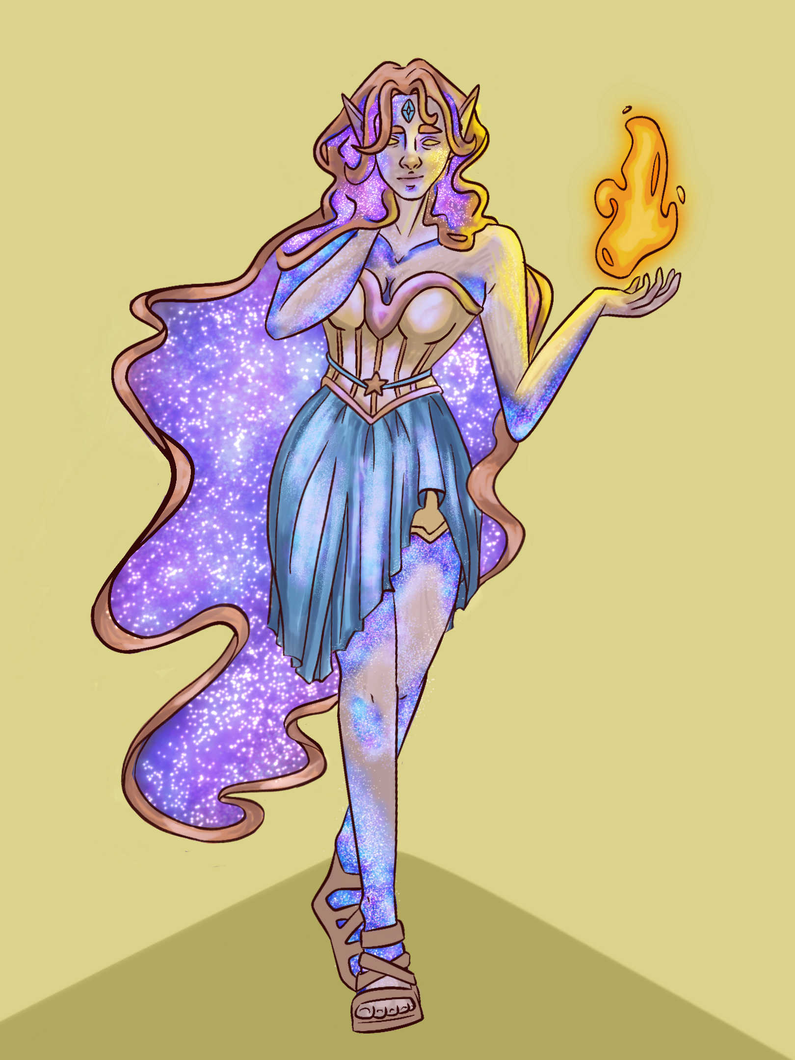 This is another DND character design I did for a Greek mythology themed campaign.