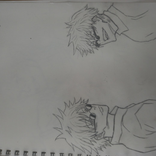 For the last few days, I've taken the time to draw this anime sketch. I started off sketching the one on the right and then the on the left the day after, as it felt empty. I'm really happy with the results as I don't draw anime.